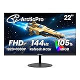 ArcticPro 22 Inch Gaming Monitor 144Hz, FHD Computer Monitor, 105% sRGB