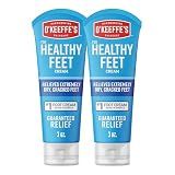 O'Keeffe's for Healthy Feet Foot Cream - 3 oz Tube (2 Pack) - Guaranteed Relief for Extremely Cracked, Dry Feet, Repairing Skincare, Instantly Boosts and Retains Moisture Levels