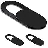 iBarbe [3 Pack] Slide Webcam Cover Ultra Slim Web Camera Cover fits Laptop, Desktop, PC, Macboook Pro, iMac, Mac mini, Computer, Smartphone,Protect Your Privacy and Security,Strong Adhensive-Black