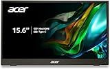 Acer PM161Q Bbmiuux 15.6" Full HD 1920 x 1080 IPS Business Slim Portable Monitor | AMD FreeSync | External Monitor for Laptop PC Mac I Two 1W Speakers | 2 - USB 3.1 Type-C Ports & 1 - Mini HDMI