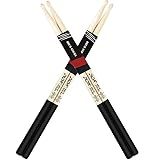Drum Sticks, Drum Sticks for Drums, Natural Solid Wood丨Weight Balanced丨Non-Slip Grip, Live Performance & Drum Kit Practice Accessories, Percussion Drumsticks for Beginner (2 Pairs, 5 A)