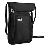 KEAFOLS Travel Pouch Neck Wallet Family Passport Holder Organizer Case with RFID Blocking