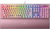 Razer BlackWidow V3 Mechanical Gaming Keyboard: Green Mechanical Switches - Tactile & Clicky - Chroma RGB Lighting - Compact Form Factor - Programmable Macro Functionality - Quartz