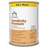 Amazon Brand - Mama Bear Sensitivity Premium Infant Formula Powder with Iron, Dual HMOs for Immune Support, Non-GMO, for Fussiness and Gas from Lactose Sensitivity, 33.2 Ounce (Pack of 1)