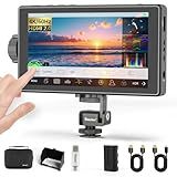 Desview A5 Camera Field Monitor 5.5" 600nits Touch Screen 4K/60Hz HDMI 2.0 in/Out External Camera Monitor for DSLR with 3D LUT Full-Waveform Peaking Focus Assist, Sunshade & NP-F550 Battery Included