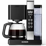 SHARDOR Drip Coffee Maker 10 Cup Programmable, Regular&Bold, LED Display