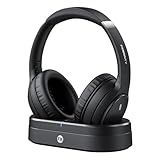 FXWONTY Wireless Headphones for TV, TV Headphones Wireless for Seniors with Transmitter Charging Base, No Audio Delay, HiFi Stereo, 65H Playtime, Ideal Gift for Parents & Seniors