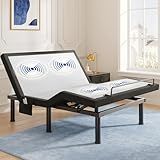 Tami Tami T600 Adjustable Bed Frame Queen Size with Remote & Massage - Electric Beds Bases, Zero Gravity, Dual Side USB, Side Pockets, Nightlight, Quiet Motor, Wireless Remote, 5 Min Easy Assembly
