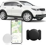 GPS Tracker for Cars,No Monthly Fee Mini Hidden Car Tracker with Magnetic Case,Real Time Car GPS Tracker Works with Apple Find My(iOS Only) (Black,1PCS)
