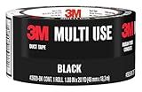 3M Multi-Use Colored Duct Tape, Black, 1.88 Inches by 20 yards, 3920-BK, 1 Roll
