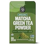 FGO Organic Matcha Green Tea Powder, Japanese Culinary Grade for Cooking, Baking, and Smoothies, 4 Ounce Resealable Bag, Packaging May Vary (Pack of 1)