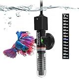 PULACO 25Watt Mini Aquarium Heater, Submersible Betta Heater