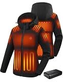 HOOHEAT Womens Heated Jacket with 16000mAh Battery Pack Included for Winter