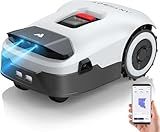 Robot Lawn Mower NO Wire - 0.9 Acre, Full Band RTK+4-Eye Vision Robotic Lawnmower, Automatic Mapping, 30 Multi-Zone Management, Accurate Obstacle Avoidance, Intelligent Anti-Theft, APP Control