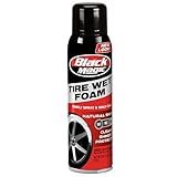 Black Magic 800002220 Tire Wet Foam, 18 oz. - Specially Formulated Thick Tire Spray Foam Clings to Tires to Dissolve and Clean Dirt While Shining and Protecting All In One Step