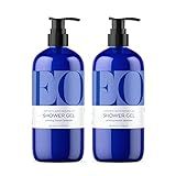 EO Shower Gel Body Wash, 16 Ounce (Pack of 2), Lavender, Organic Plant-Based Skin Conditioning Cleanser with Pure Essentials Oils