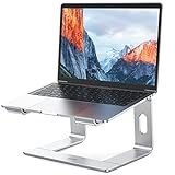 BESIGN LS03 Aluminum Laptop Stand, Ergonomic Detachable Computer Stand, Notebook Riser Compatible with Air, Pro, Dell, HP, Lenovo More 10-15.6" Laptops, Silver