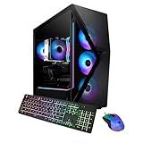 iBUYPOWER Slate MESH Gaming PC Desktop Computer Intel Core i7 14700F CPU, NVIDIA GeForce RTX 5070 12GB GPU, 32GB DDR5 RGB 5200MHz RAM, 1TB NVMe SSD, Windows 11 Home, Keyboard and Mouse - SMI7N5701
