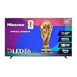 Hisense 85" E6 Cinema Series Hi-QLED 4K UHD Smart Fire TV (85E6QF) - AI Light Sensor, Dolby Vision · Atmos, Voice Remote with Alexa, Motion Rate 120, HDR 10+ Adaptive, Game Mode Plus