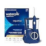 Waterpik Aquarius Countertop Water Flosser with 10 Settings, 7 Tips, Blue
