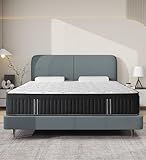 Huyamy Queen Mattress,12 Inch Queen Size Mattresses Memory Foam Hybrid Black Mattress in a Box,with Provide Support and Improve Sleep Mattresses,Medium Firm.