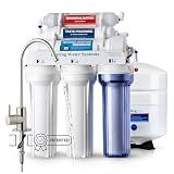 iSpring RCC7AK-BN NSF Certified, 75 GPD, Alkaline 6-Stage Reverse Osmosis System, pH+ Remineralization RO Water Filter System Under Sink Patented Top-Mounted Faucet Design for Easy Installation