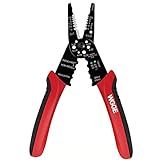 WGGE WG-015 Professional Wire Stripper, Wire Cutter and Wire Crimper 8-inch