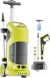 Electric Pressure Washer 4800PSI-Max 3.0GPM Pressure Washer with 4 Nozzles, 25FT Hose, Soap Tank, Ideal for Car, Driveway, Patio, Pool Yellow