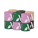 Amazon Aware 3-ply Bamboo Toilet Paper, Unscented, 12 Rolls, 350 Sheets per roll, Total 4200 Sheets, Plastic-Free