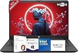 HP 15.6'' Business and Student Laptop Included with Microsoft Office, Intel Powerful Processor, 16GB RAM, 1TB SSD, Ultra Quiet Design, Long Battery Life, Wi-Fi 6, Bluetooth 5, Windows 11 Pro, WOWPC