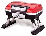 Cuisinart Petite Gourmet Portable Gas Grill, Compact Portable Grill Propane, 150 Sq. In. Cooking Surface, 5,500 BTU Burner Small Gas Grills for Camping, BBQ, Folding Legs and Carry Handles, Red