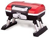 Cuisinart Petite Gourmet Portable Gas Grill, Compact Portable Grill Propane, 150 Sq. In. Cooking Surface, 5,500 BTU Burner Small Gas Grills for Camping, BBQ, Folding Legs and Carry Handles, Red