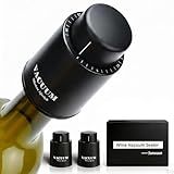[2 PACK] Wine Bottle Stoppers,Real Vacuum Stoppers,Reusable Wine Preserver,Wine Corks Keep Fresh,Best Christmas and Birthday Gifts for Wine Lovers.