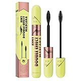 Black Tubing Mascara for Volume and Length - Waterproof, Washable, No Smudge, Full and Soft Formula with Prime Lash Care(Black*1)