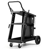 VEVOR Welding Cart, 3-Tier Welder Cart Heavy Duty 400 LBS Weight Capacity