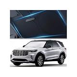 Magnelex Car Windshield Sunshade – Double-Layer Design for 2X Heat Blocking, Blocks UV Rays, Foldable Sun Shade for Cars, Trucks & SUVs, Keeps Interior Cooler, Large (63 x 33.8 in)