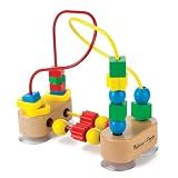 Melissa & Doug First Bead Maze - Wooden Educational Baby Toy with Suction Cups, for Floor, High Chair or Toddler Table, Toddler Toys for Girls & Boys Ages 1+