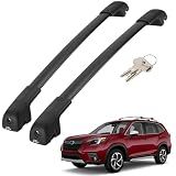 JOYTUTUS Car Roof Rack Crossbars, Compatible with Subaru Forester 2014-2026 with Lock (Not for Wilderness), 300LB Aluminum Crossbars for Roof Racks Trunks Kayaks Canoes Bicycles Skis