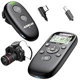 for Sony Camera Rechargeable Remote Shutter Release with Interval Timer - Aodelan Wireless Intervalometer Remote Control for sony ZV-E10 II, A7 IV, A7R V, A9 III, A7S III, A6600, A6500,ZV-1, RX100 VII