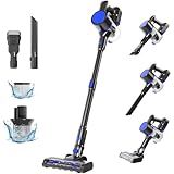 NEWBULIG Cordless Vacuum Cleaner, Lightweight Stick Vacuum for Home with Anti-Tangle and LED Lights, Powerful Rechargeable Wireless Cleaners for Hardwood Floors Carpet Pet Hair