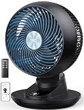 DREO Smart Fan for Bedroom, Powerful 85 ft Airflow, 12 Inches, Desk Fans in 20dB Quiet, 90°+90° oscillating fans, App/Voice Control, 9 Speeds & 8/12H Timer for Home Office Dorm