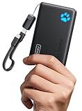 INIU 45W Fast Charging Portable Charger, 40% Smaller 10000mAh with Detachable Cable, Flight-Safe Travel Power Bank, USB C External Phone Battery Pack for iPhone 17 16 Pro iPad Samsung S26 Google etc