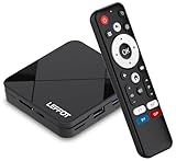 LEFFOT Android 14 TV Box, 2GB RAM + 16GB ROM, 4K Ultra HD Home Streaming Device for TV, 4K@60Hz Video Output, Support Voice Remote, WiFi 6, BT 5.4, HDR10, 3D, 100M Ethernet, RK3518 Quad-Core A53 CPU