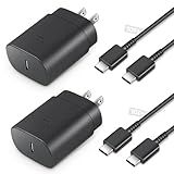25W Type C Charger Fast Charging 10 ft, USB C Charger Block & Android Phone Chargers Cord 10 Foot for Galaxy S25 Ultra/S25/S25+/S24 Ultra/S24/S24+/S23/S22 Ultra