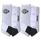 Professional's Choice 2XCOOL Sports Medicine Horse Boots | Protective & Breathable Design for Ultimate Comfort & Durability in Active Horses | Value 4 Pack | Medium White