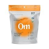 OM Mushrooms Master Blend Mushroom Powder – Organic Mushroom Supplement with 10 Mushrooms and Ashwagandha - Support Immunity, Gut Health & Stress Relief, 6.34 oz (80 Servings)