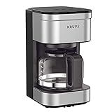 KRUPS Newer Model Drip Coffee Maker, Glass, Silver