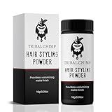 Tribal Chimp Hair Styling Powder for Men & Women – Hair Volumizer & Texture Powder for All Hair Types with Matte Finish – 24H Invisible Hold, Adds Volume & Texture, Non-Sticky and Smells Great – 10g
