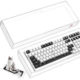 ZIYOU LANG KC04 Acrylic Clear Transparent Keyboard Cover(17.4 * 6.5 * 1.89 inch) with Dustproof Waterproof Anti-hit Anti-cat Protective Case for Standard 98Key Mechanical Gaming Keyboard