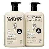 California Naturals Classic Clean Toasted Coconut Body Wash 2-Pack, Coconut Oil, Shea Butter & Aloe, Naturally Scented, Sulfate, Paraben & Silicone Free, 20 oz